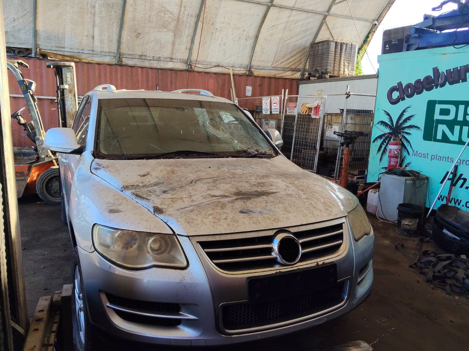 2008 VOLKSWAGEN TOUAREG SILVER FRONT BAR for 2008 Volkswagen Touareg